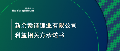 新余赣锋锂业有限公司利益相关方承诺书